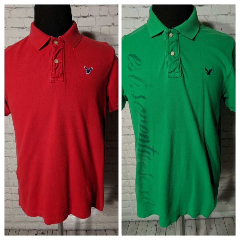 2 American Eagle Outfitters Vtg Fit Men's Size L